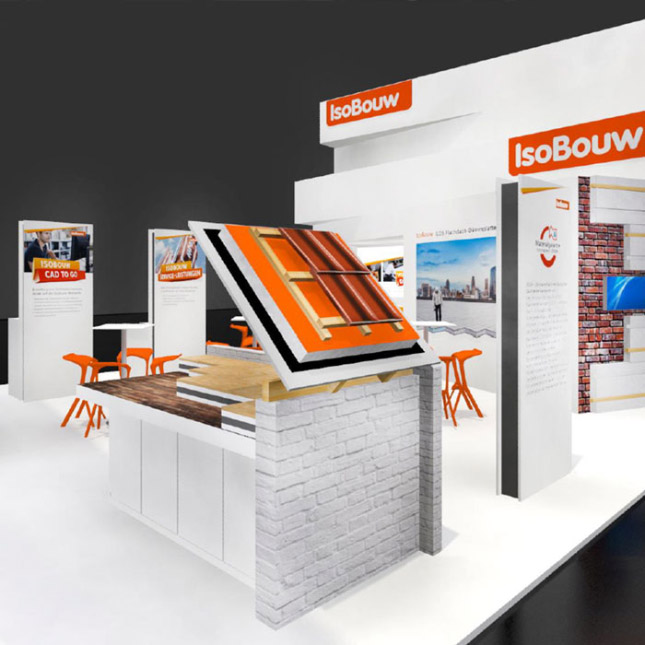 UP Kommunikation - Isobouw Messestand
